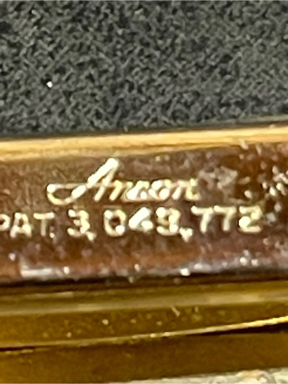 “Unengraved” Vintage Anson MCM Money Clip/ Patent #3,049,772 / Dual Retention